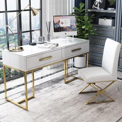 China Modern Home Executive Wooden Desks Modern Office Furniture Writing Table Desk Chair Shelf Study Computer Desks Wood Desks for sale