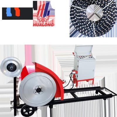 China Building Material Shops Hualong Machinery Granite Marble Block Trimming Diamond Stone Wire Saw Cutting Machine For Concrete Cutting for sale