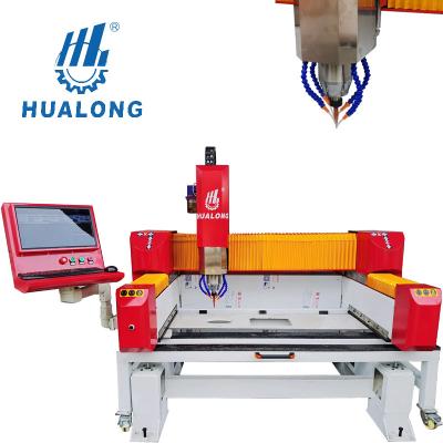 China Building Material Stores Hualong Stonemachinery High Efficiency CNC Granite Marble Slab Countertop Sink Hole Cut Router Cutout Cutting Machine for sale