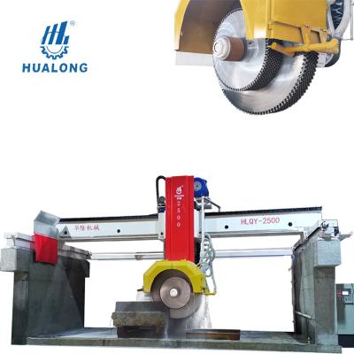 China HUALONG Stores Building Material Machinery HLQY-2500 Bridge Type Rock Cutter Saws Granite Block Cutting Machine For Cut Natural Stone for sale