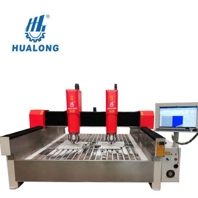 China All Kinds of Hualong Stone Machinery HLSD-2030-2 Stone Carving Milling Engraving Granite CNC Router Stone Machine with Cheap Sale Price for sale