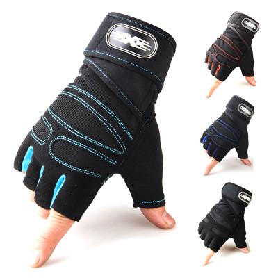 China Unisex Cycling Gloves Men Women Half-finger Fingerless Sports Gloves for sale