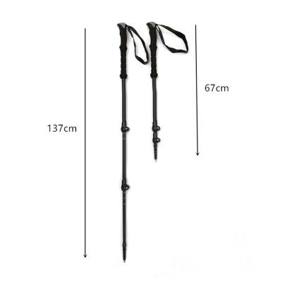 China Telescopic Folding EVA Aluminum Alloy 6061 Stick Hiking Poles Entai Outdoor Portable Hiking Poles for sale