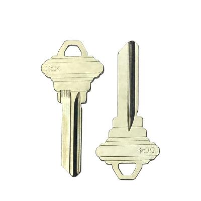 China Locksmith High Quality America Universal Znic Tape Alloy Key SC4 Key Blanks For Door Use for sale