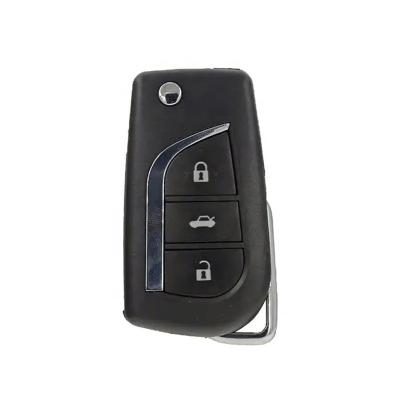 China For Toyota 2/3 Button Flip Folding Remote Key Shell For Toyota Highlander Corolla Replacement Key 2014 Levin Camry Reiz Shell toy48 toy43 for sale