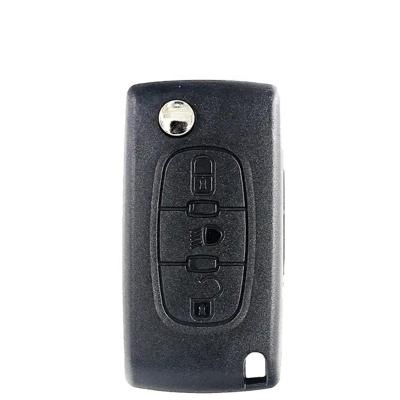 China For Citroen High Quality Plastic Remote Car FOB Flip Car Key Case Suitable Shell For 2/3 Button For Citroen Flip Key For Locksmith Supplies for sale