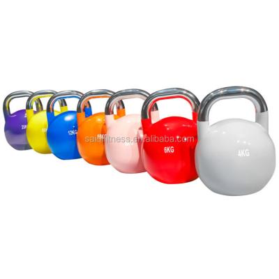 China Wholesale Top Grade Universal Logo Color Weight Competition Steel Custom Kettlebell From China for sale