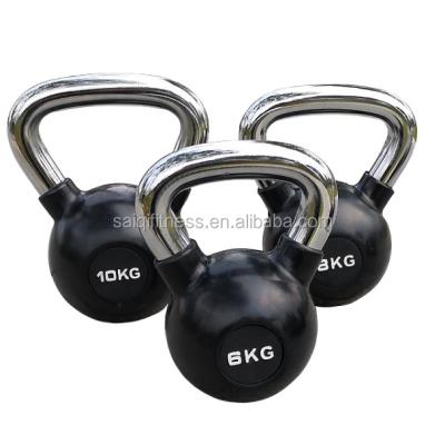 China Factory Direct Sale Universal Custom Logo Rubber Coated Kettlebell With Low Price for sale