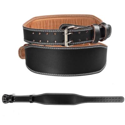 China Sport Safety Gym Fitness Leather Weightlifting Belt for sale