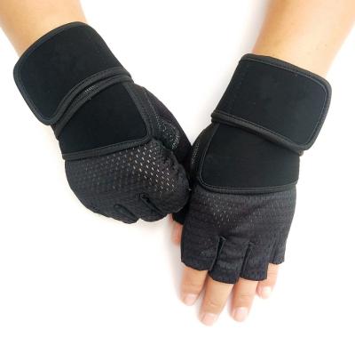 China Unisex Custom Made Gym Fitness Training Workout Weightlifting Gloves for sale