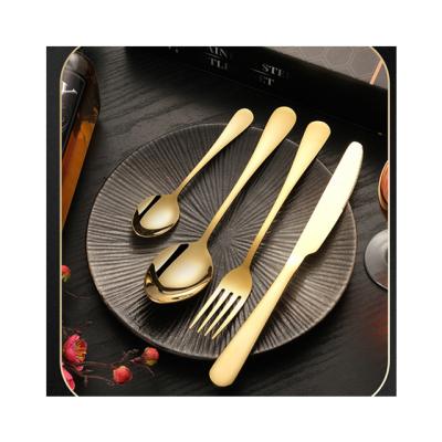 China Sustainable Western Food Dinnerware High End Fashion 24 Piece Stainless Steel Cutlery Set Steak Cutlery Sets for sale