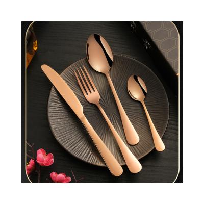 China Sustainable Western Food Dinnerware High End Fashion 24 Piece Stainless Steel Cutlery Set Steak Cutlery Set With Gift for sale