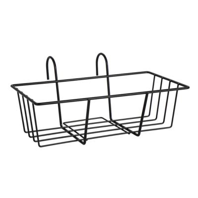 China Modern Medium Garden Flower Pot Rack Balcony Flower Pot Stand Plant Wall Mounted Rectangular Outdoor Hanging Rack for sale