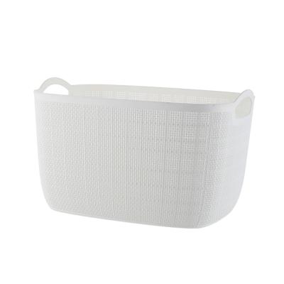 China Cirrus Viable Nordic Plastic Fruit Basket Storage Box Clothes Large Size Dirty Storage Box for sale