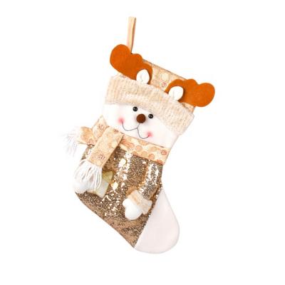 China Christmas Sock Gifts Christmas Tree Decor Stocking Ornaments Kids Candy Bag Gift Hanging Decoration For Home for sale