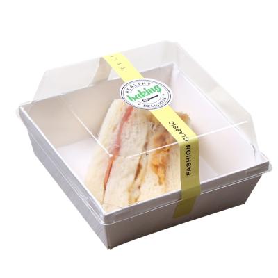 China Cardboard Disposable Custom Takeout Food Container Printed Food Sandwich Tray Hot Dog Hamburger Disposable Paper Box for sale