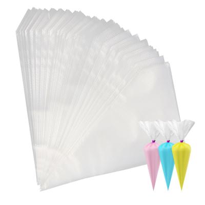 China Wholesale Custom 100pcs Disposable Pack 40 MIC Cake Decorating Accessories Piping Bags Clear Disposable Cake Icing Bags S/M/L Pastry Bags for sale