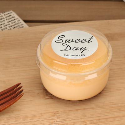 China Original disposable pudding cup disposable direct sales with lid cake dessert yogurt cups wholesale for sale