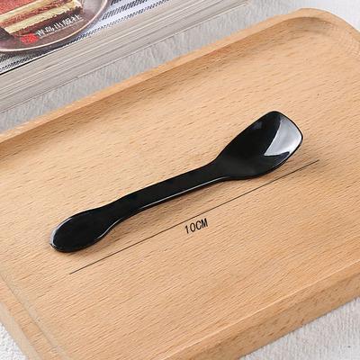 China Wholesale Disposable PS Disposable Hot Selling Black Transparent Green Pudding Party Plastic Spoon for sale