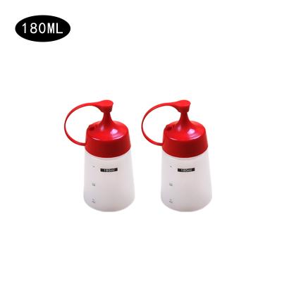 China Eco-friendly Wholesale BBQ Cold Ketchup Bottle 6oz Plastic Sauce Dispense Squeeze Bottle for sale