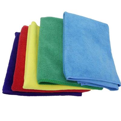 China Wholesale Magic Towel 15x25 Micro Magic Fiber Restaurant Disposable Kitchen Hand Towels White Printed Cleaning Cloth With Custom for sale