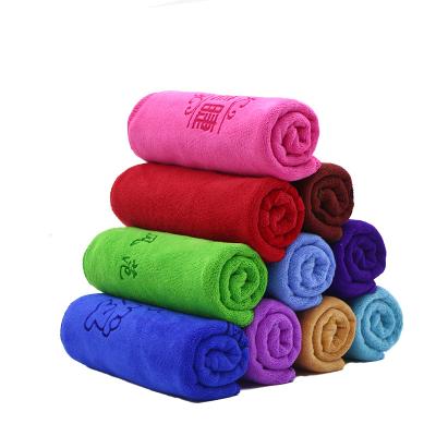 China Custom Logo Disposable Microfiber Hand Towel Microfiber Towel Quick Dry Wholesale for sale