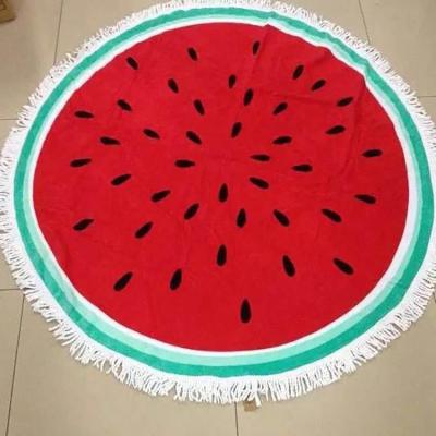 China Cotton Beach Towel Disposable Microfiber Round Towel With Custom for sale