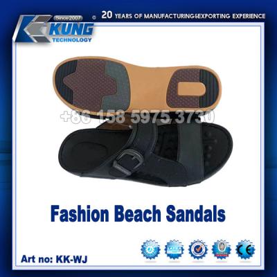 China Durable Mens Comfortable Stylish Shoes PU Slippers Anti Abrasion for sale