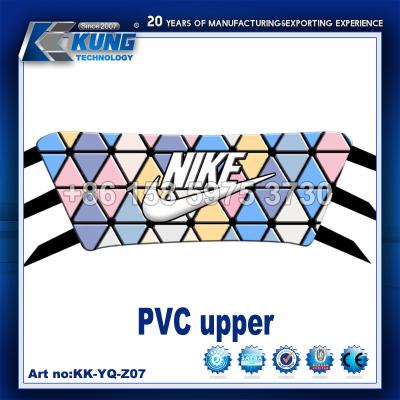 China Lightweight PVC Safety Shoes Upper Multicolor For Slipper Making for sale