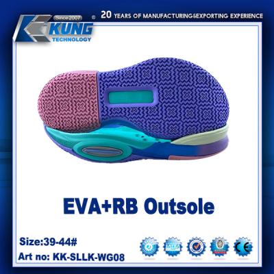 China 39 - 44 Size  RB EVA Sneaker Outsole High Elastic Non Slip Te koop