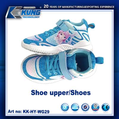 China Customized Logo Printing Children Safety Shoes Upper High Elastic zu verkaufen