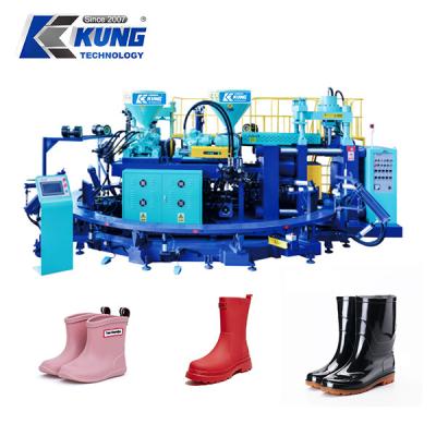 China Vollautomatische Ein- / Doppelfarbige PVC Regenstiefel Spritzgießmaschine zu verkaufen