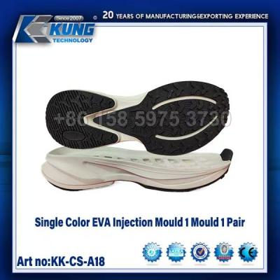 China Shoe Single Color EVA Injection Mould Shoe Sole Mould 1Mould 1Pair for sale