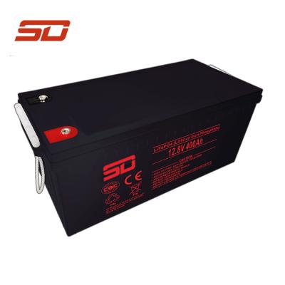 China Solar Storage Deep Cycle 12V Lifepo4 Lithium Ion Battery Pack Solar Rv 12.8V400Ahlithium Battery for sale