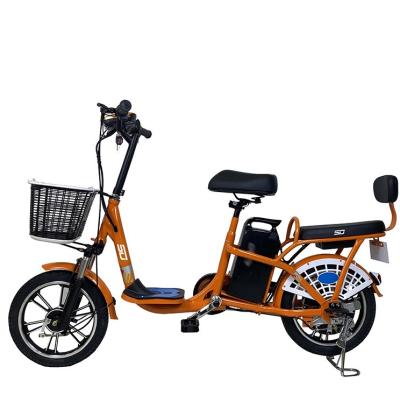 China Carbon Steel 2021 new spot light pedal electric bicycle electric bicycle electric city leisure bicycle for sale