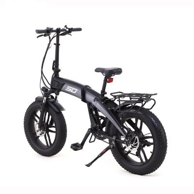 China Electric Bike 500W 750W Aluminum Alloy 20 Inch Deepest Fat Fat Foldable Tire for sale