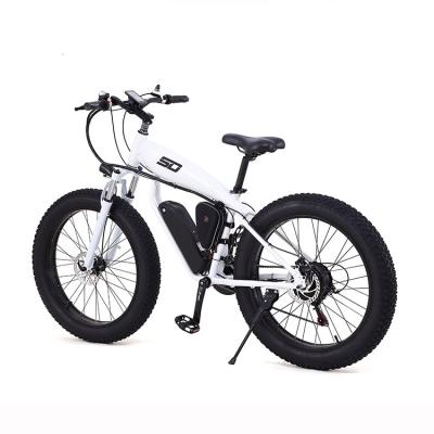 China 6061 Aluminum Alloy Full Suspension Mtb Carbon Ebike Frame 26 Inch Mountainbikes Fat Tire Electric Bike for sale