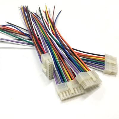 China Electronic Custom Wire Harness 5557 16 Pin AWG16 Pigtail Cable 4.2 Pitch Stripped End for sale