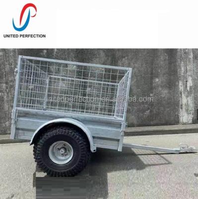 China Durable Best Price Multi Purpose Pull Behind Farm Trailer Metal Trailer Off Road ATV GALVANIZED TRAILER With Low MOQ for sale