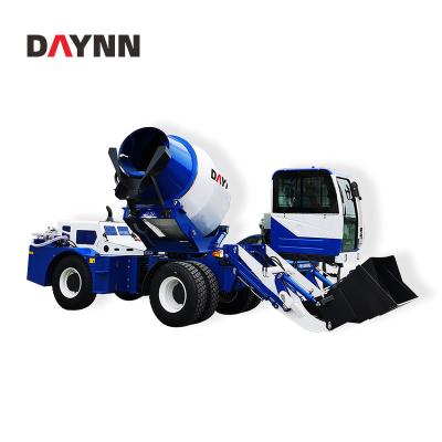 China Construction Material Shops 3500l Self Propelled Mobile Concrete Mixer 3.5 CBM Per Batch Self Loading Concrete Mixer Truck for sale