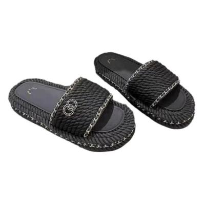 China Fashion Trend Women Fashion Designer Sandals 2022 Hot seller Cc Slippers Ladies' Summer Beach Sandals And Slippers for sale