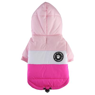 China Comfy Warm Pet Stocked Hooded Dog Coats Clothes For Winter 2022 for sale