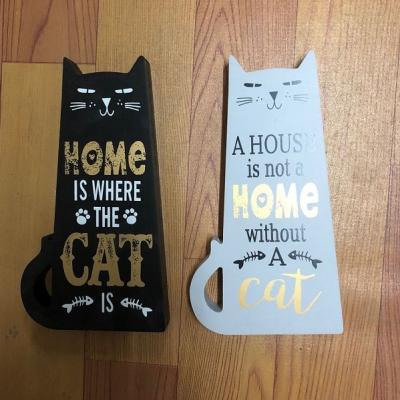 China Cute 3DCat Shaped Craft Table Letter And Display Customized Color Gift For Someone Who Love Cat Home Decoration for sale