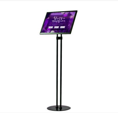 China Vertical Adjustable Display Stand Mall Rack Advertising Display Rack Billboard A3 A4 Sign Poster Stand For Indoor Spf-lp310 for sale