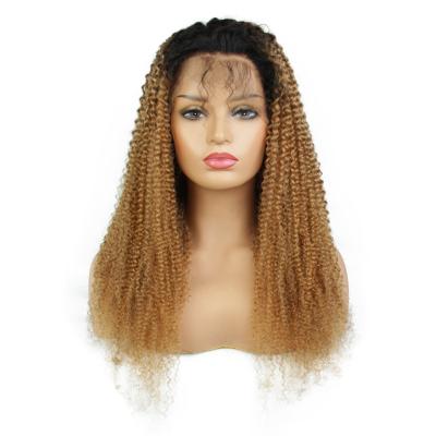 China Jerry Curl Goodluck Kinky Curly Virgin Human Hair Hd Raw Indian Full Lace Frontal Wig Natural Transparent Lace Closure Hair Wigs for sale