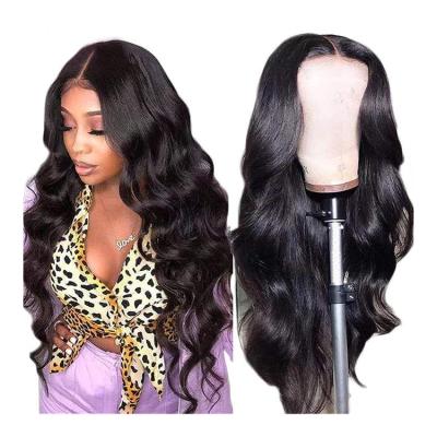 China Cheap Brazilian Raw Body Wave Virgin Human Hair HD Lace Frontal Wig Full 13x4 Transparent Lace Front Wigs For Black Women for sale