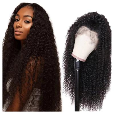 China Body Wave Good Luck Human Hair HD Lace Wig Vendors Unprocessed Brazilian Water Wave Full Transparent Cuticle Aligned Wigs 100% Virgin Hair for sale