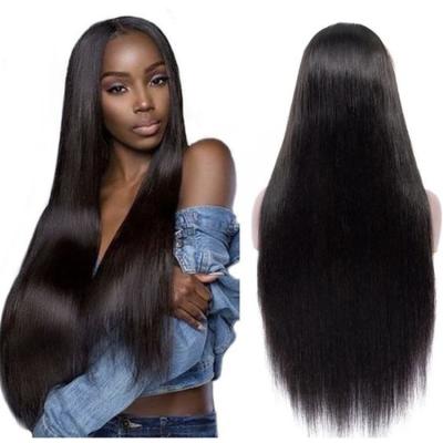 China Wholesale Silky Straight Brazilian Wave Good Luck Lace Front Wigs Cuticle Aligned Straight Hair 13x4 13x1 T Lace Front Wig Glueless Lace Front Wig for sale