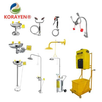 Китай Good Quality Emergency Eye Shower 304 Stainless Steel Emergency Wash Station eyewash station with base продается