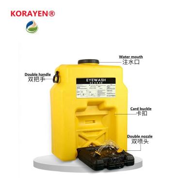 Chine Quality Assurance Yellow Color Wall-mounted type Eyewash And Shower Station Safety Eye Wash eyewash station with base à vendre